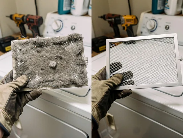 Professional lint trap cleaning by Granby Dryer Vent Cleaning in Granby