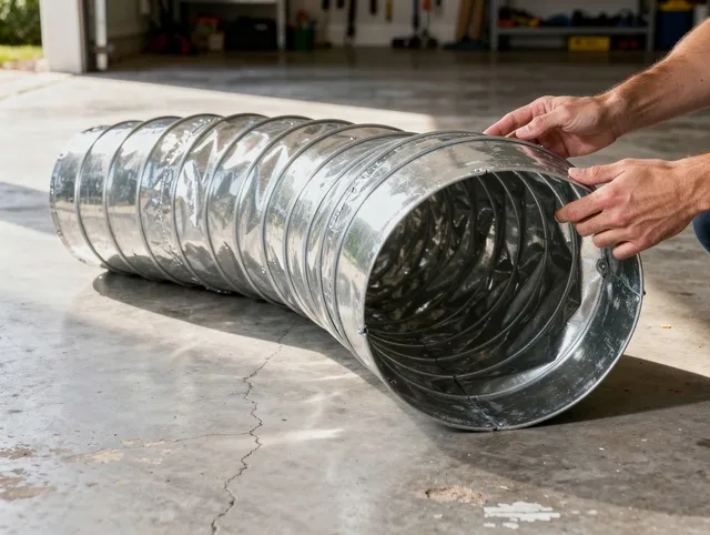 Granby Dryer Vent Cleaning specialist using advanced equipment for thorough duct cleaning in Granby