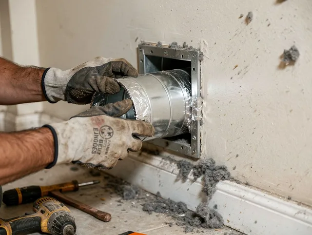 Professional dryer vent repair and installation by Granby Dryer Vent Cleaning in Granby